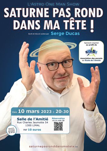 Saturne pas rond dans ma tête Serge Ducas astrologue affiche